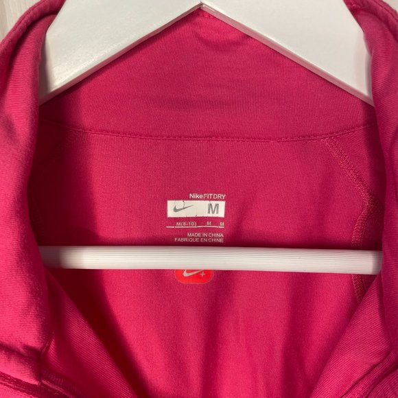 Nike Dry-Fit Pink 1/2 Zip Athletic Pullover - Picture 3 of 5